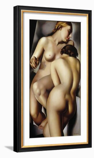 The Two Girlfriends-Tamara de Lempicka-Framed Giclee Print