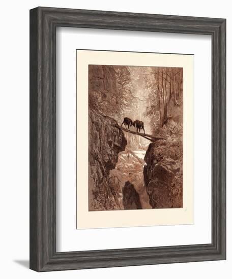 The Two Goats-Gustave Dore-Framed Giclee Print