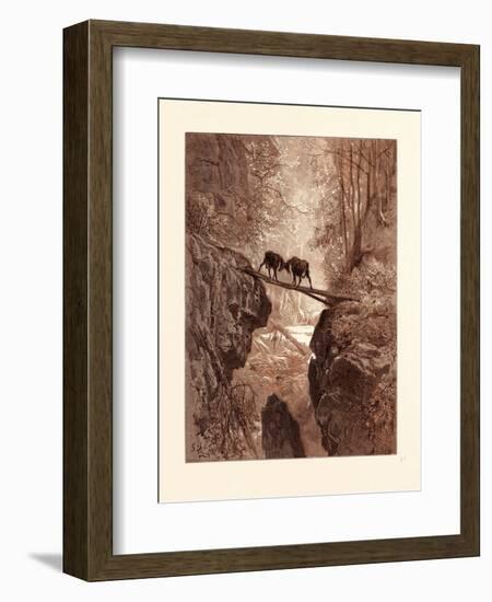 The Two Goats-Gustave Dore-Framed Giclee Print