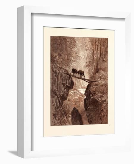 The Two Goats-Gustave Dore-Framed Giclee Print