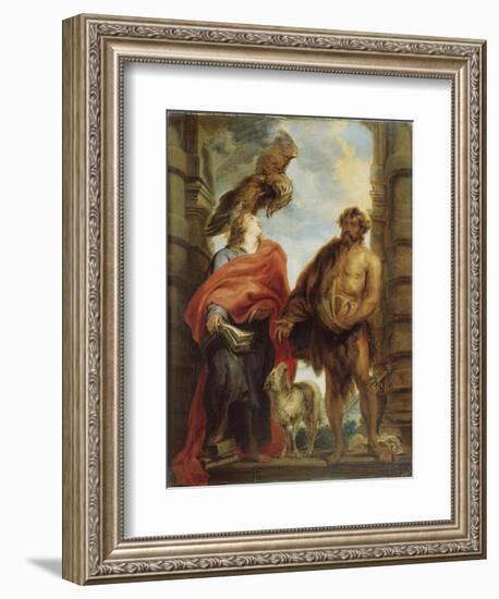 The Two Holy Saints John-Sir Anthony Van Dyck-Framed Giclee Print