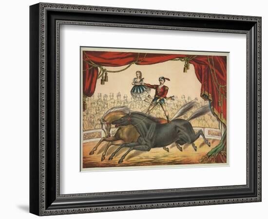 The Two Horse Act-null-Framed Giclee Print