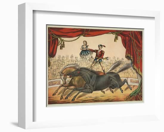 The Two Horse Act-null-Framed Giclee Print