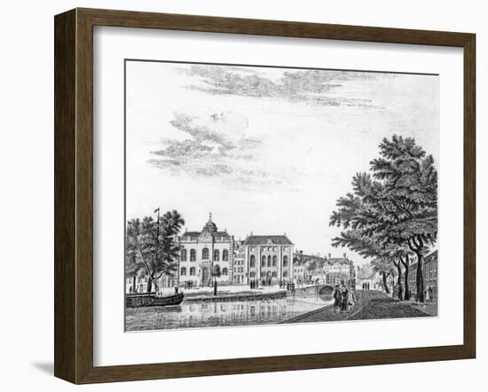 The Two Large Synagogues of German Jews in Amsterdam, Netherlands, 1765-Jan de Beijer-Framed Giclee Print