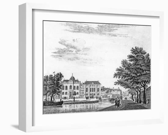 The Two Large Synagogues of German Jews in Amsterdam, Netherlands, 1765-Jan de Beijer-Framed Giclee Print