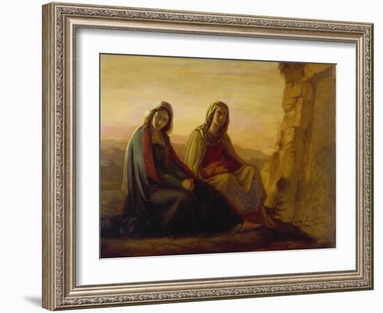 The Two Maries at Christ's Tomb, 1858-Philipp Veit-Framed Giclee Print