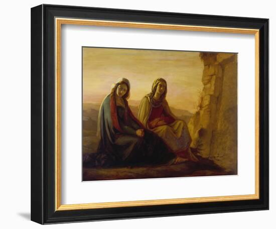 The Two Maries at Christ's Tomb, 1858-Philipp Veit-Framed Giclee Print