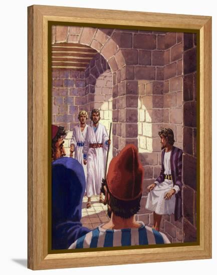 The Two Messengers from God Visiting Sodom-Pat Nicolle-Framed Premier Image Canvas