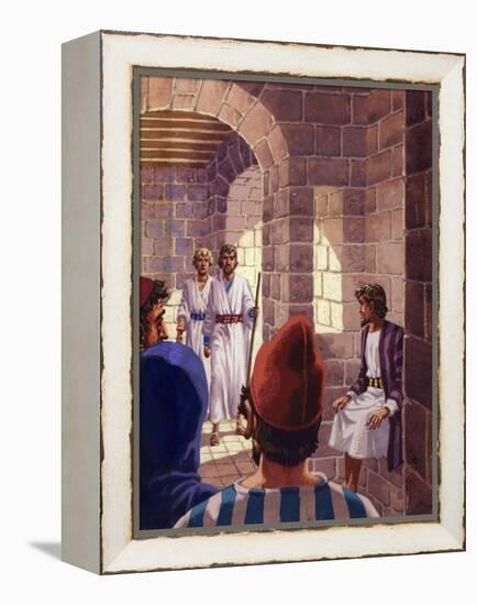 The Two Messengers from God Visiting Sodom-Pat Nicolle-Framed Premier Image Canvas