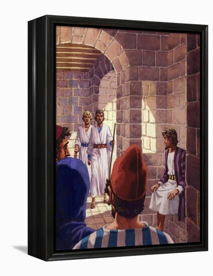 The Two Messengers from God Visiting Sodom-Pat Nicolle-Framed Premier Image Canvas