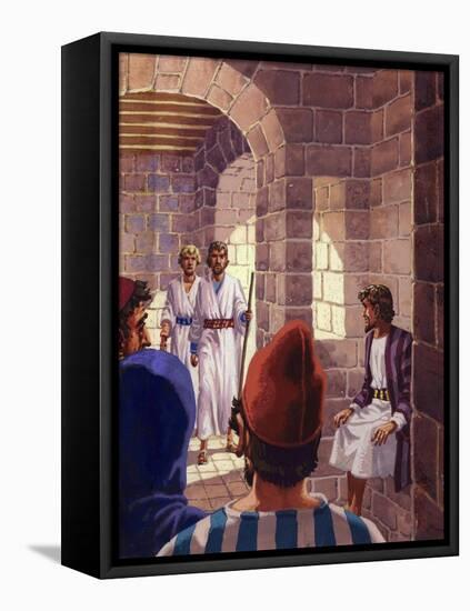 The Two Messengers from God Visiting Sodom-Pat Nicolle-Framed Premier Image Canvas