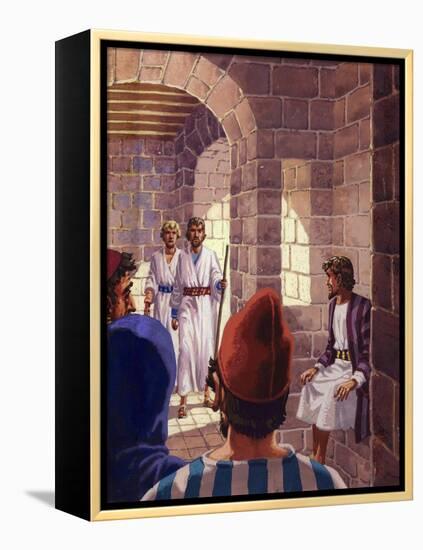 The Two Messengers from God Visiting Sodom-Pat Nicolle-Framed Premier Image Canvas