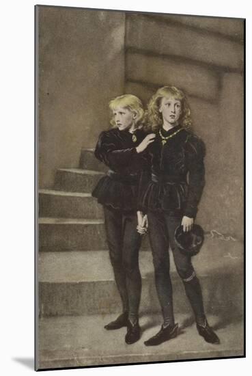 The Two Princes Edward and Richard in the Tower-John Everett Millais-Mounted Giclee Print