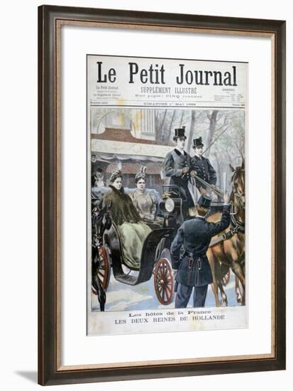 The Two Queens of Holland Visiting Paris, France, 1898-F Meaulle-Framed Giclee Print