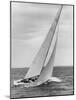 The Two Sail Sailboat Vigorously Gliding Through the Water During the America's Cup Trail-George Silk-Mounted Photographic Print