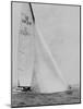 The Two Sail Sailboat Vigorously Gliding Through the Water During the America's Cup Trail-George Silk-Mounted Photographic Print