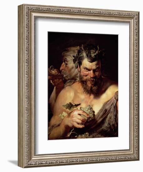 The Two Satyrs-Peter Paul Rubens-Framed Giclee Print