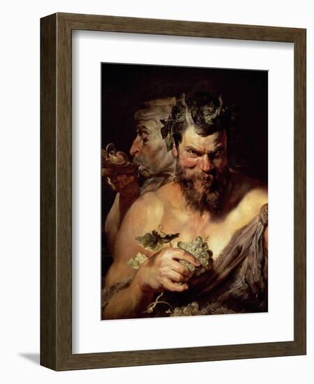 The Two Satyrs-Peter Paul Rubens-Framed Giclee Print