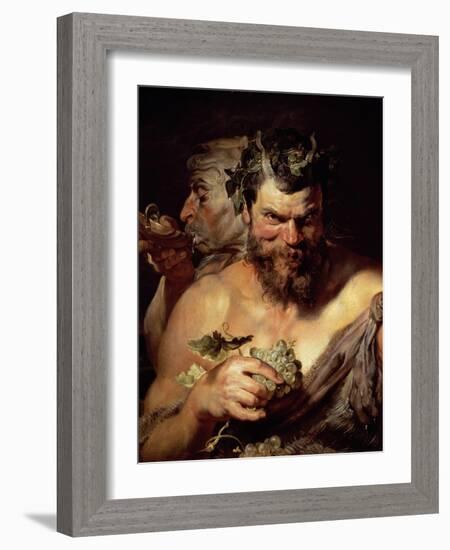 The Two Satyrs-Peter Paul Rubens-Framed Giclee Print