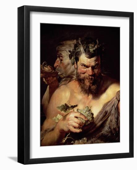 The Two Satyrs-Peter Paul Rubens-Framed Giclee Print