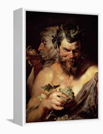 The Two Satyrs-Peter Paul Rubens-Framed Premier Image Canvas
