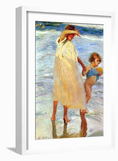 The Two Sisters, 1909-Joaquin Sorolla y Bastida-Framed Giclee Print