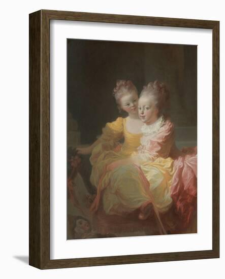 The Two Sisters, c.1769-70-Jean-Honore Fragonard-Framed Giclee Print