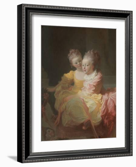 The Two Sisters, c.1769-70-Jean-Honore Fragonard-Framed Giclee Print