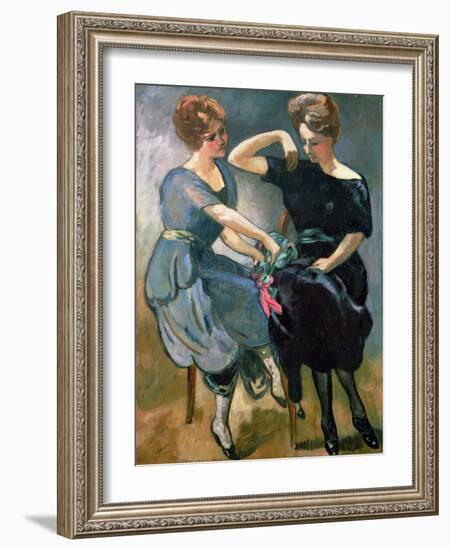 The Two Sisters, C.1912 (Oil on Canvas)-Louis Valtat-Framed Giclee Print