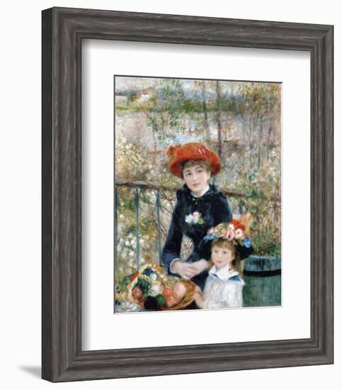 The Two Sisters on the Terrace, 1881-Pierre-Auguste Renoir-Framed Art Print