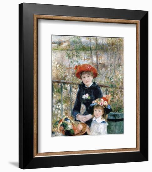 The Two Sisters on the Terrace, 1881-Pierre-Auguste Renoir-Framed Art Print