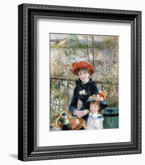 The Two Sisters on the Terrace, 1881-Pierre-Auguste Renoir-Framed Art Print