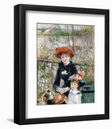 The Two Sisters on the Terrace, 1881-Pierre-Auguste Renoir-Framed Art Print