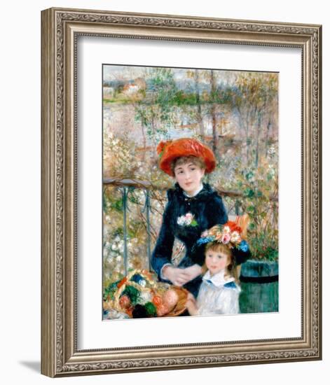 The Two Sisters, On the Terrace, 1881-Pierre Auguste Renoir-Framed Art Print