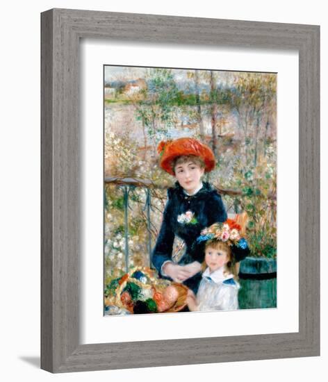 The Two Sisters, On the Terrace, 1881-Pierre Auguste Renoir-Framed Art Print