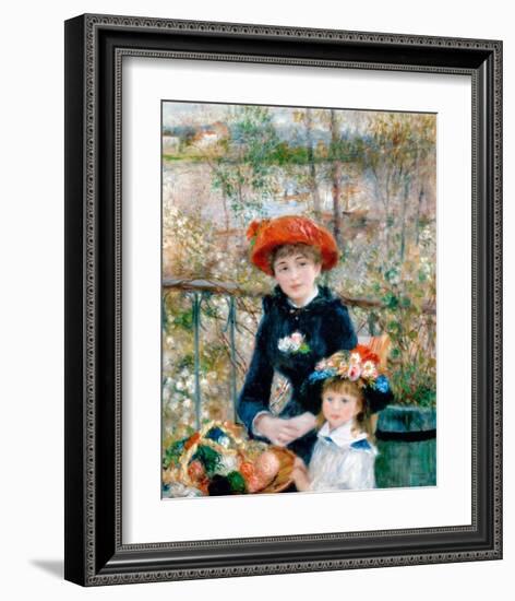 The Two Sisters, On the Terrace, 1881-Pierre Auguste Renoir-Framed Art Print