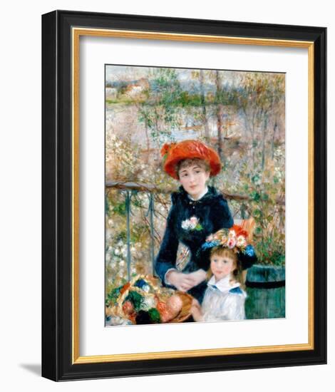 The Two Sisters, On the Terrace, 1881-Pierre Auguste Renoir-Framed Art Print