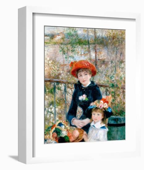 The Two Sisters, On the Terrace, 1881-Pierre Auguste Renoir-Framed Art Print