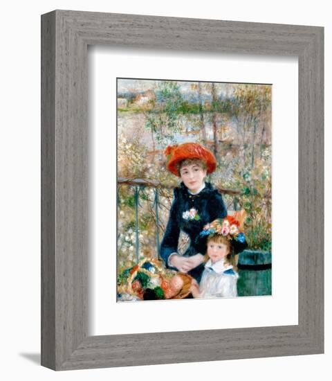 The Two Sisters, On the Terrace, 1881-Pierre Auguste Renoir-Framed Art Print