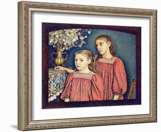 The Two Sisters, the Serruys Sisters, 1894-Georges Lemmen-Framed Giclee Print