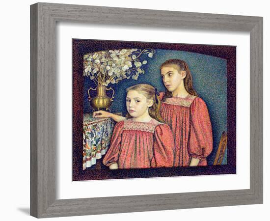 The Two Sisters, the Serruys Sisters, 1894-Georges Lemmen-Framed Giclee Print