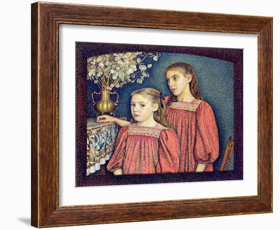 The Two Sisters, the Serruys Sisters, 1894-Georges Lemmen-Framed Giclee Print