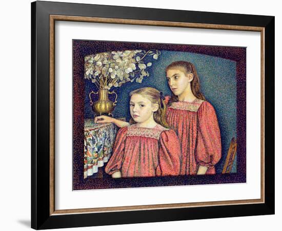 The Two Sisters, the Serruys Sisters, 1894-Georges Lemmen-Framed Giclee Print