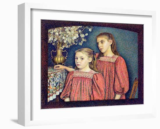 The Two Sisters, the Serruys Sisters, 1894-Georges Lemmen-Framed Giclee Print