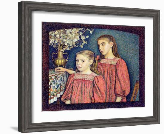 The Two Sisters, the Serruys Sisters, 1894-Georges Lemmen-Framed Premium Giclee Print