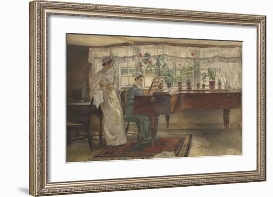 The Two Sisters-Edwin Austin Abbey-Framed Premium Giclee Print