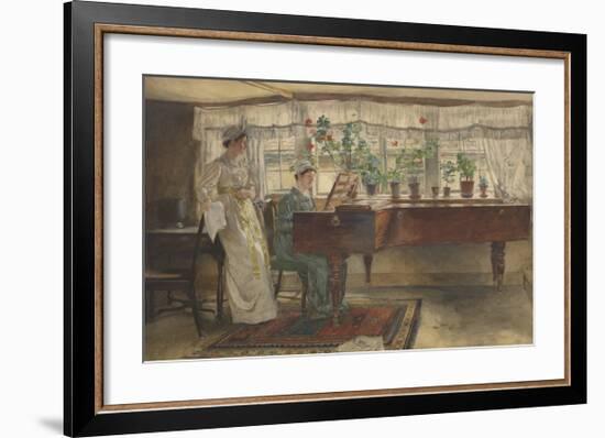 The Two Sisters-Edwin Austin Abbey-Framed Premium Giclee Print