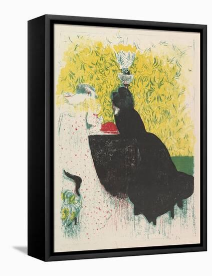 The Two Stepsisters, from the series Landscapes and Interiors, 1899-Edouard Vuillard-Framed Premier Image Canvas