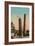 The Two Towers in Bologna, Italy. Postcard Sent in 1913-Italian Photographer-Framed Giclee Print