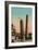 The Two Towers in Bologna, Italy. Postcard Sent in 1913-Italian Photographer-Framed Giclee Print